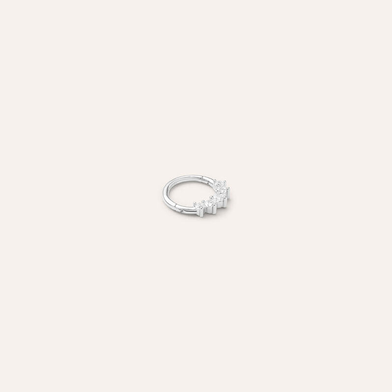 Piercing Orecchio Daith Bon Ton Oro Bianco Cubic Zirconia - Piercing Orecchio Donna | Stroili