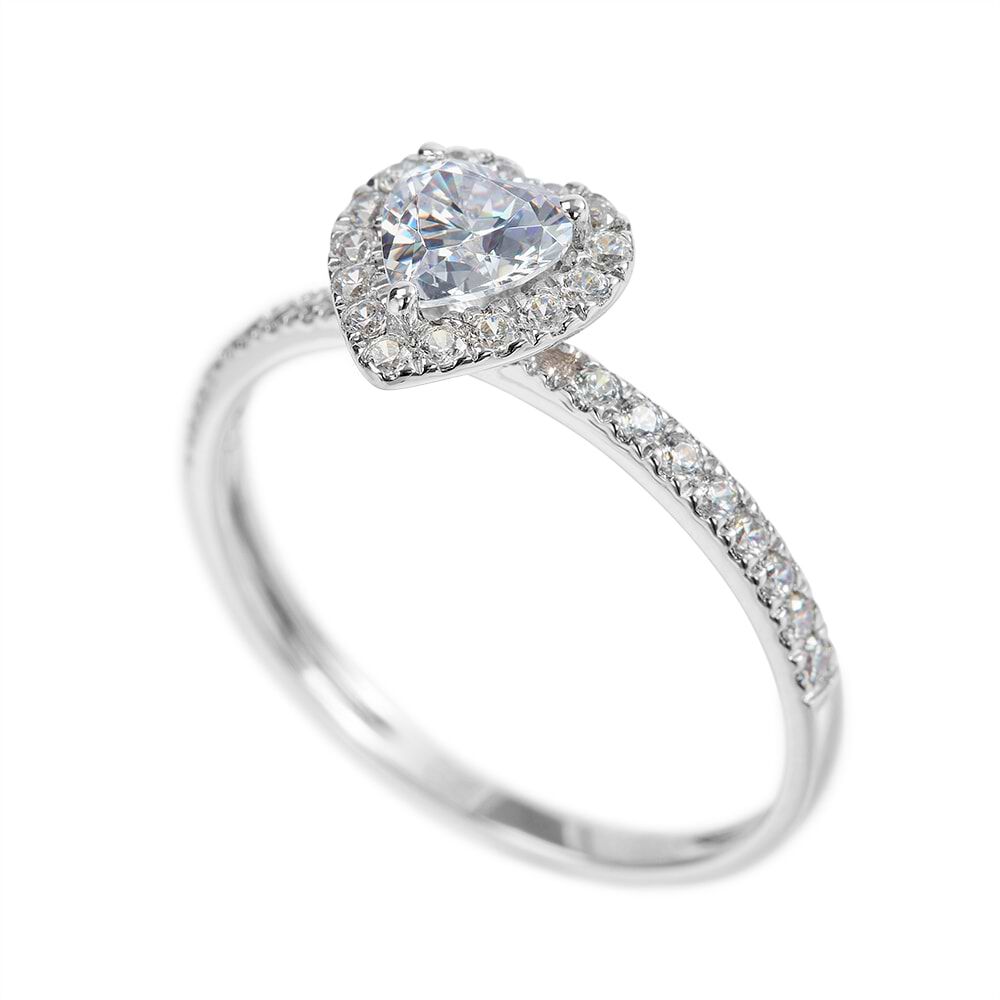 Anello Solitario Claire Oro Bianco Cubic Zirconia 1423706 Stroili