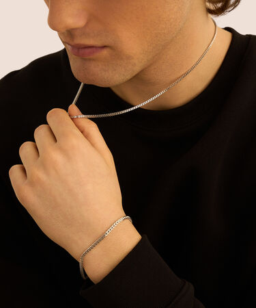 Catena Gentleman Argento Rodiato