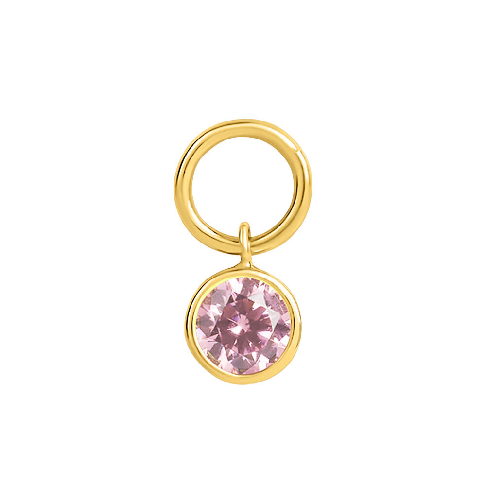 Schöner-SD - Orecchini a cerchio con cristalli Briolette da 13 mm, in