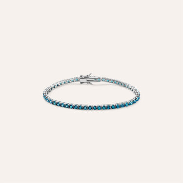 Bracciale Tennis Silver Rainbow Argento Rodiato Cubic Zirconia