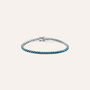 Bracciale Tennis Silver Rainbow Argento Rodiato Cubic Zirconia