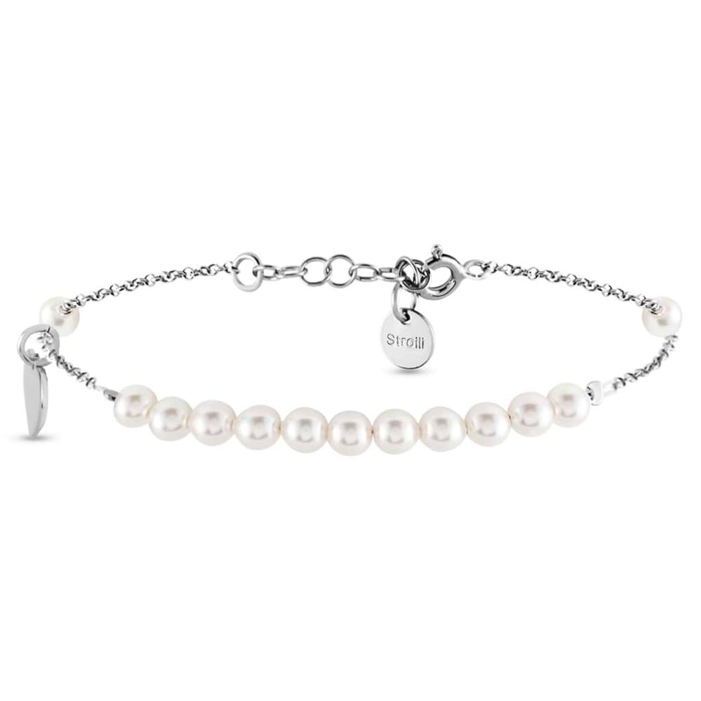 Bracciale Silver Pearls Argento Rodiato Perla sintentica - Bracciali Love Donna | Stroili