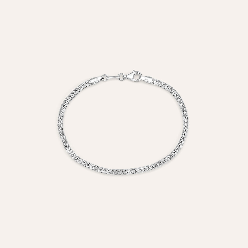 Bracciale Catena Gentleman Argento Rodiato