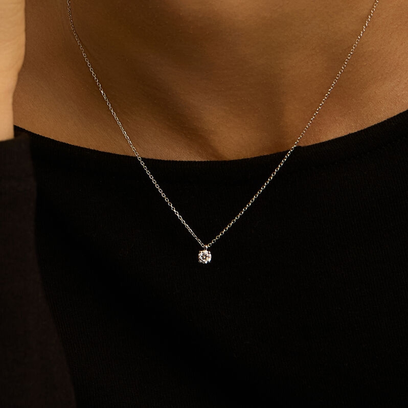 Collana Punto Luce Firmamenti Oro Bianco Diamante - Collane Punto Luce Donna | Stroili