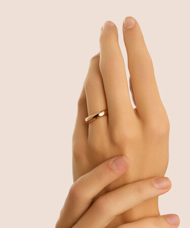 Fede Comoda Leggera 4 mm Oro Rosa