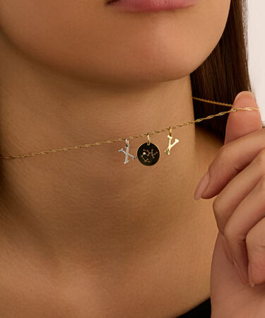 Pendente Po&egrave;me Oro Giallo Cubic Zirconia