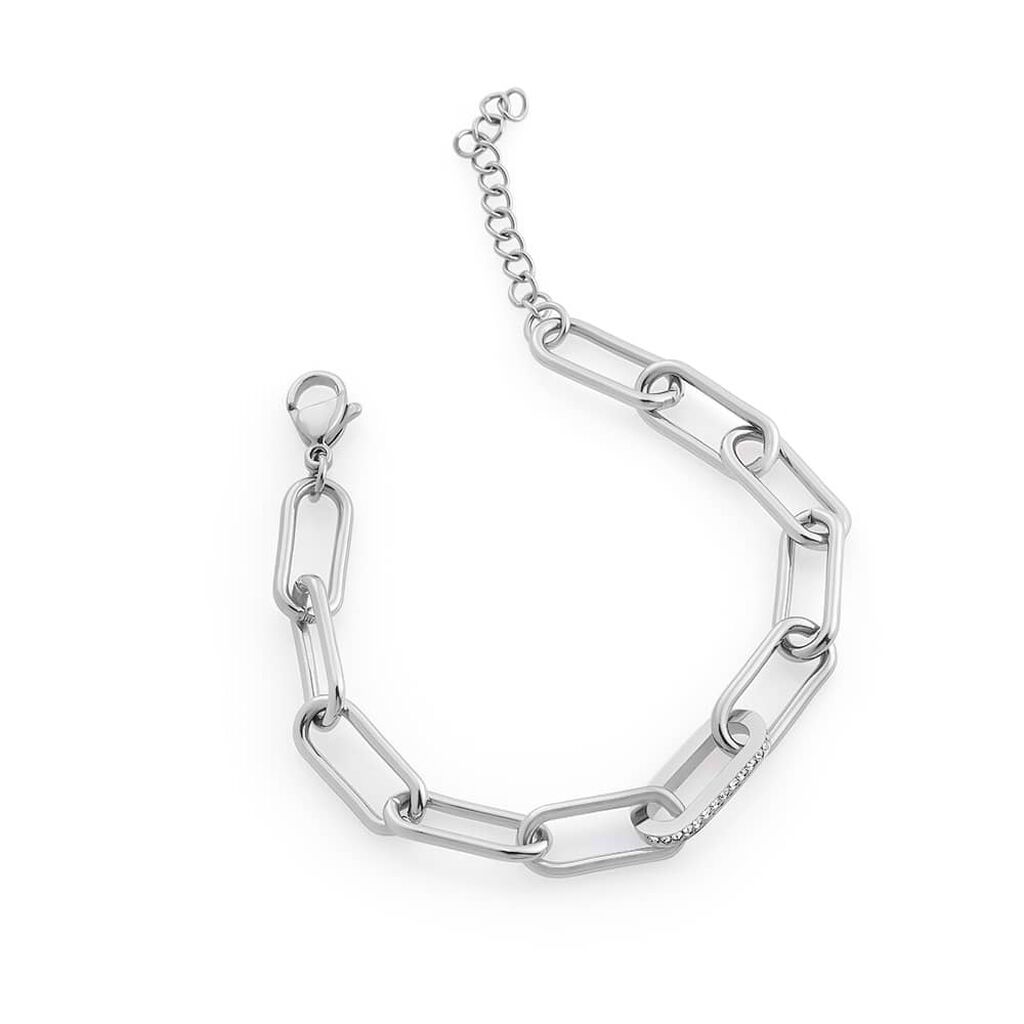 Bracciale Lady Code Acciaio Cristallo - Bracciali Donna | Stroili