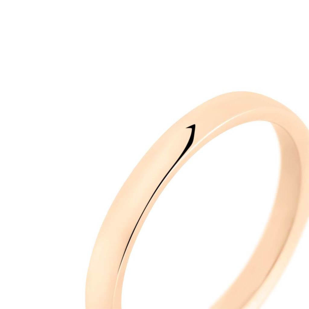 Fede Comoda Leggera Squadrata 3 mm Oro Rosa