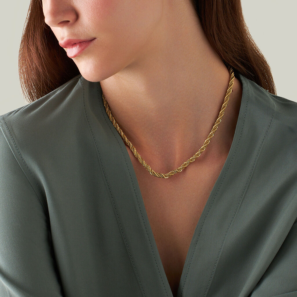 Catena Lady Code Acciaio Dorato - Collane Catena Donna | Stroili