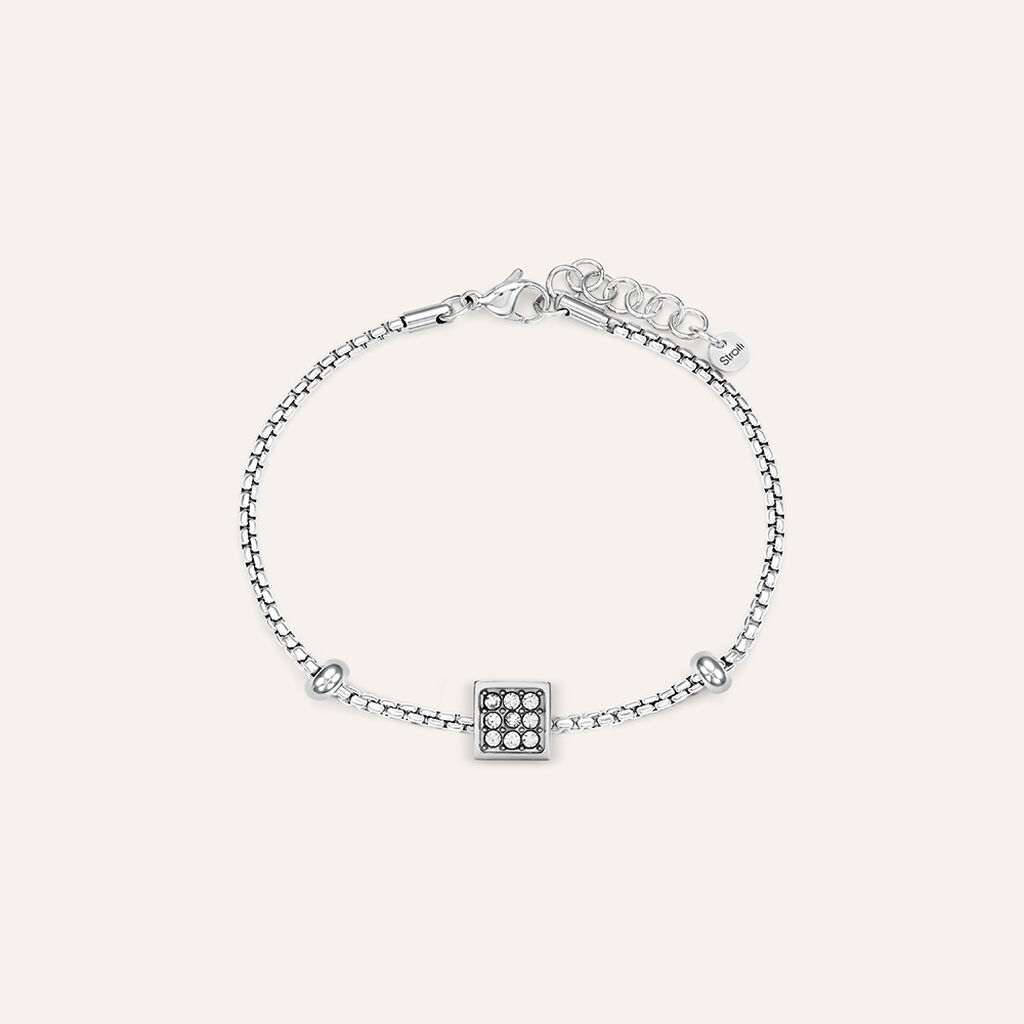 Bead Essential Code Acciaio Cristallo - Beads Uomo | Stroili
