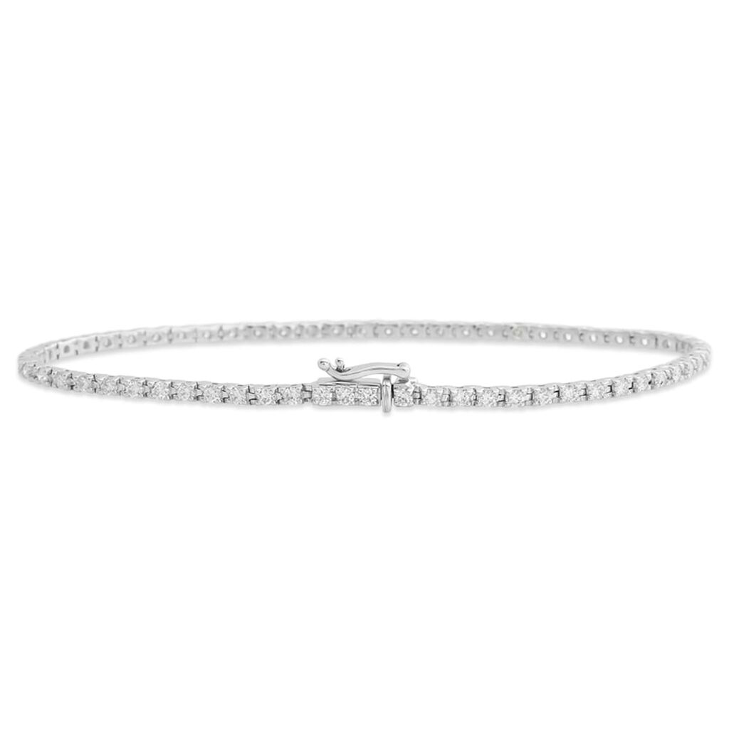 Bracciale Tennis Grace Oro Bianco Diamante - Bracciali Tennis Donna | Stroili