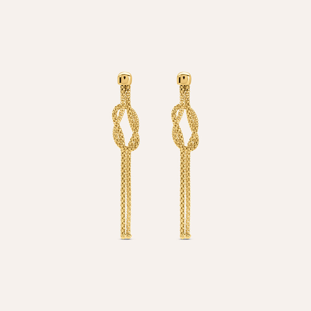 Orecchini Pendenti Nodo Isabelle Oro Giallo