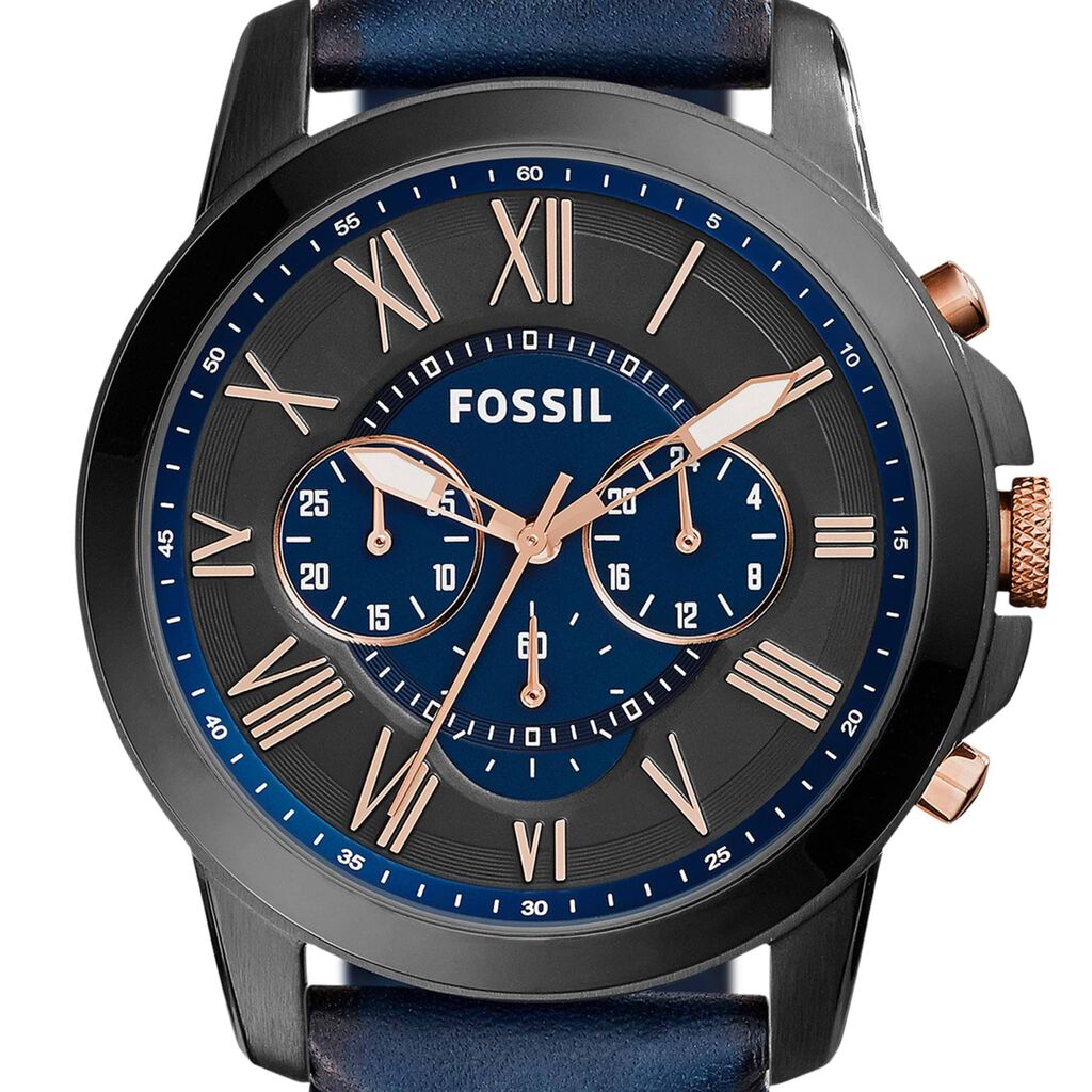 Orologio Cronografo Uomo Fossil Grant quadrante nero FS5061