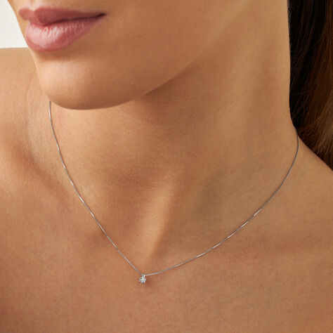 Collana Punto Luce Diamazing Oro Bianco Diamante - Collane Punto Luce Donna | Stroili