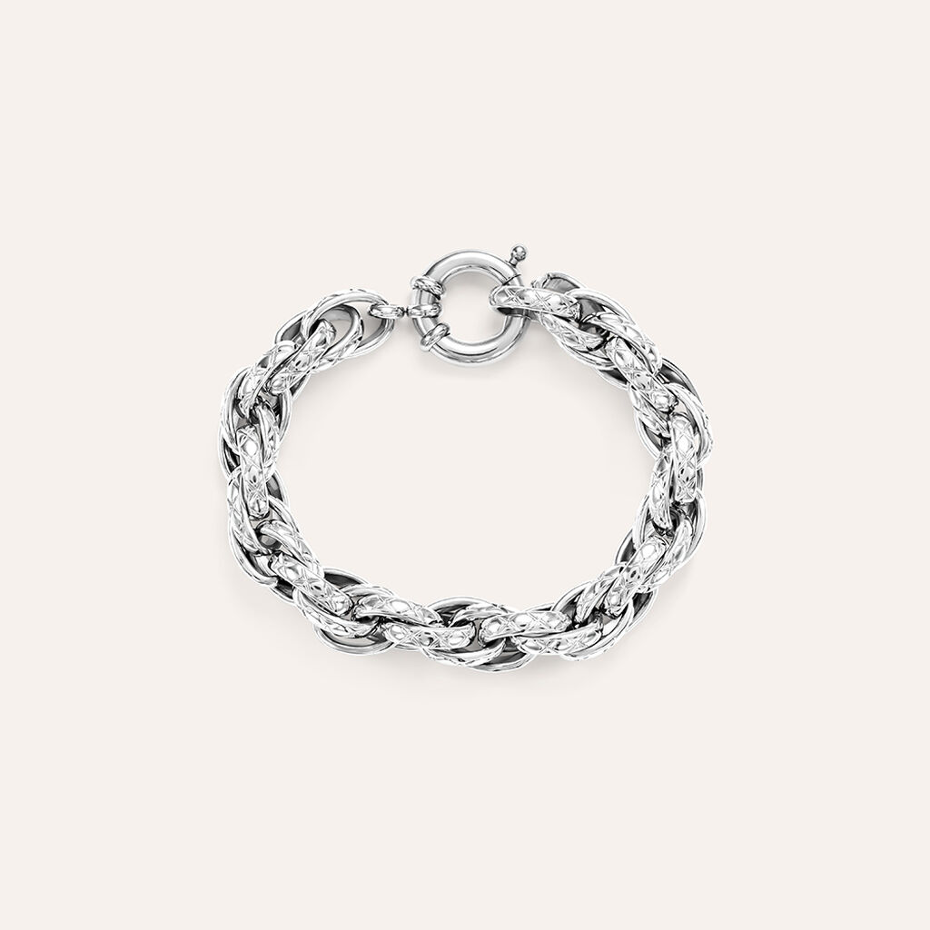Bracciale Catena Lady Code Acciaio Bianco - Bracciali Donna | Stroili