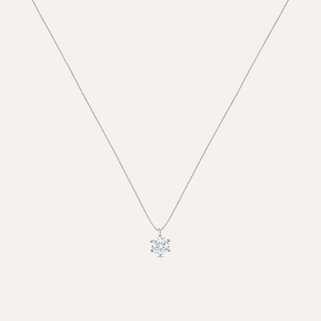 Collana Punto Luce Claire Oro Bianco Cubic Zirconia - Collane Punto Luce Donna | Stroili