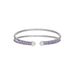 Bracciale bangle in metallo rodiato e cristalli - Bracciali Donna | Stroili
