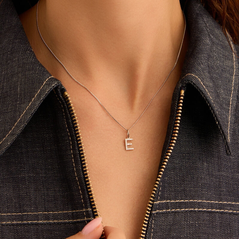 Pendente Sophia Oro Bianco Diamante - Ciondoli Donna | Stroili