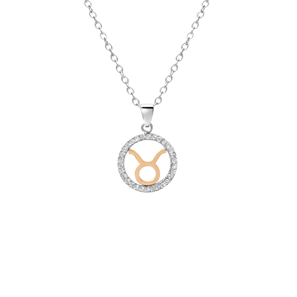 Collana Lady Chic Acciaio Bicolore Bianco / Rosa Cubic Zirconia - Collane Donna | Stroili