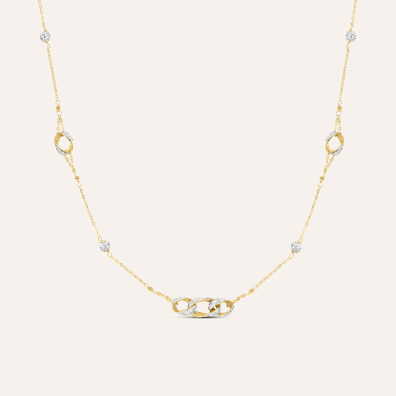 Collana Christelle Oro Giallo Cristallo - Collane Donna | Stroili