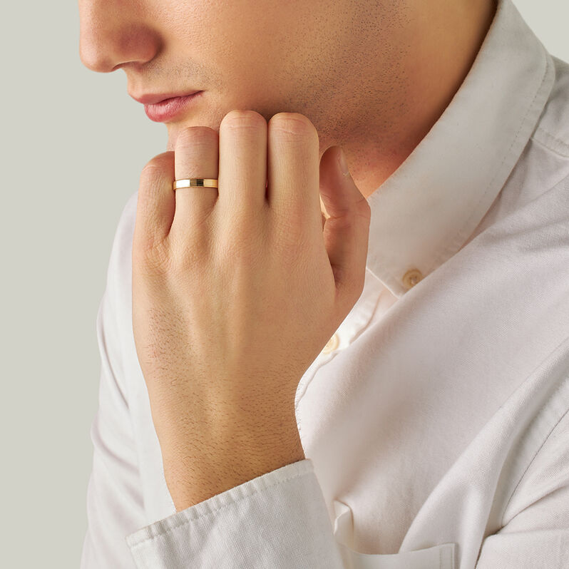 Fede Classica 3.5 mm Oro Giallo - Anelli con Incisione Uomo | Stroili