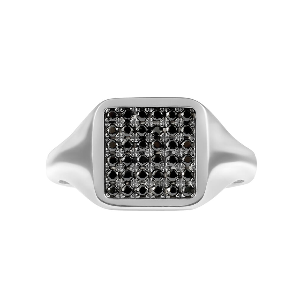 Anello Chevalier L'homme Or Oro Bianco Cubic Zirconia - Anelli Chevalier Uomo | Stroili