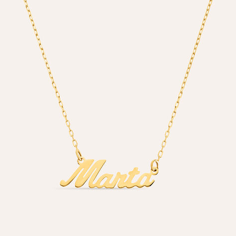 Collana Marta Gold Names Oro Giallo - Collane Unisex | Stroili
