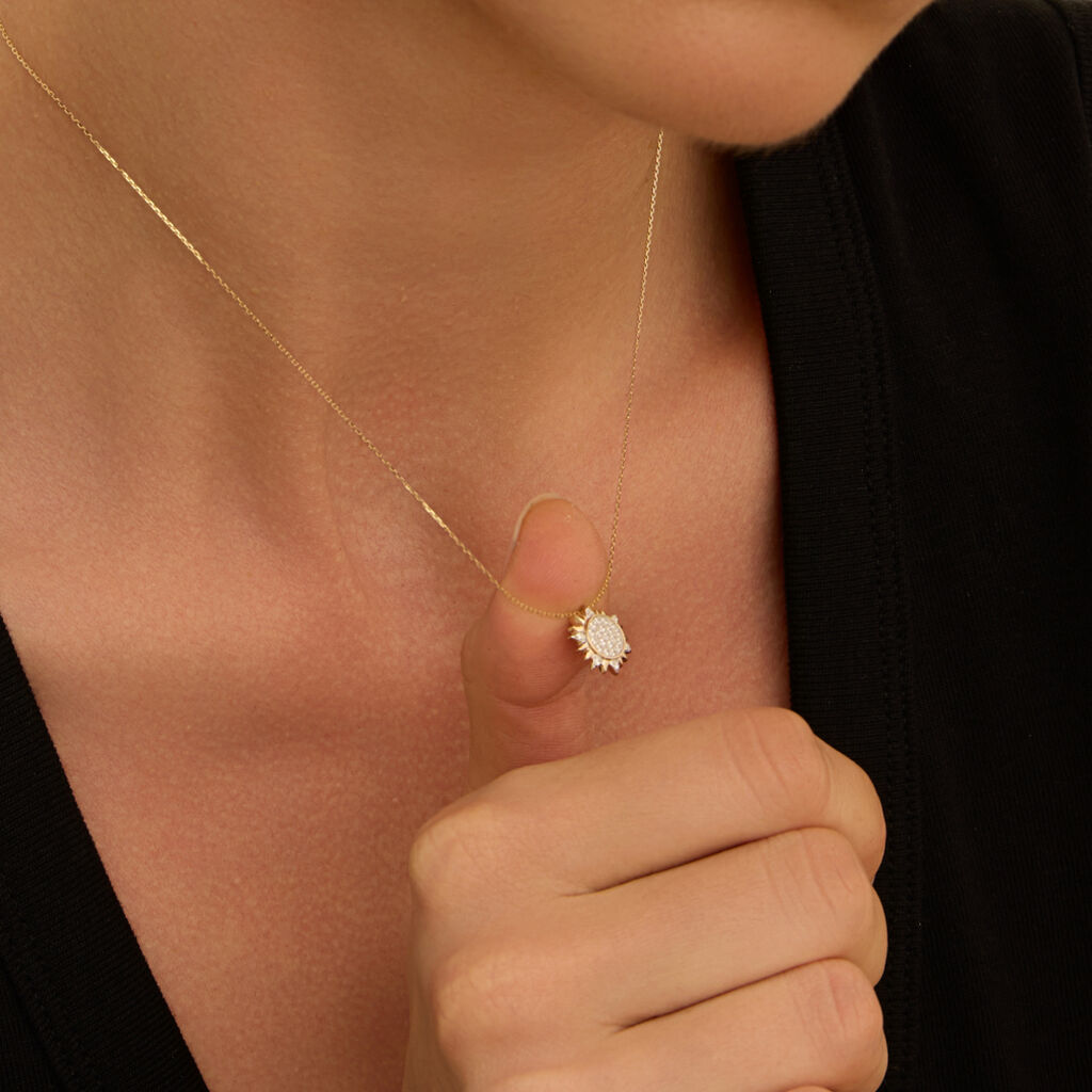 Collana Claire Oro Giallo Cubic Zirconia