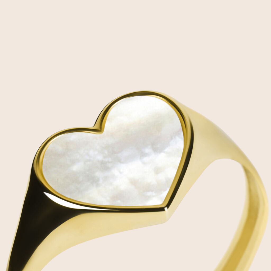 Anello Chevalier Beverly Oro Giallo Madreperla