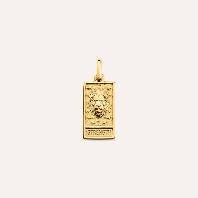 Pendente Tarocchi Carta Della Forza Love Beats Argento Dorato - Ciondoli Unisex | Stroili