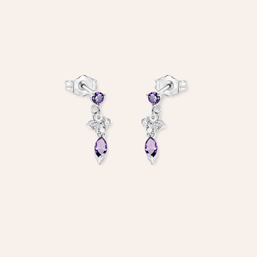 Orecchini Pendenti Silver Elegance Argento Rodiato Cubic Zirconia - Orecchini Pendenti Donna | Stroili