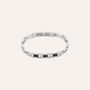 Bracciale Man Code Acciaio Bicolore Bianco / Nero