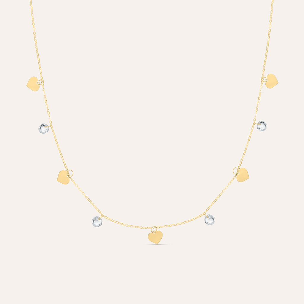 Collana Beverly Oro Giallo Cubic Zirconia