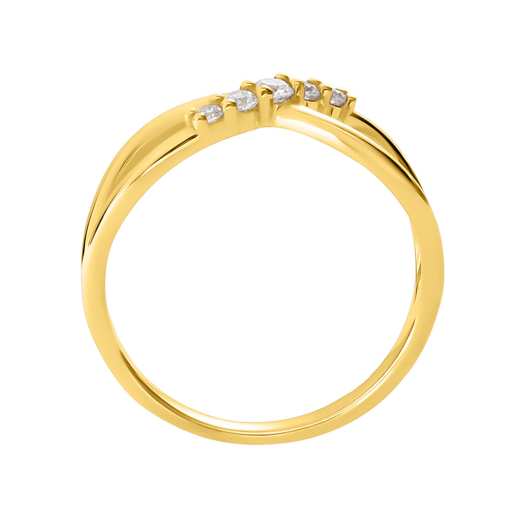 Anello Fantasia Claire Oro Giallo Cubic Zirconia - Anelli con Pietre Donna | Stroili