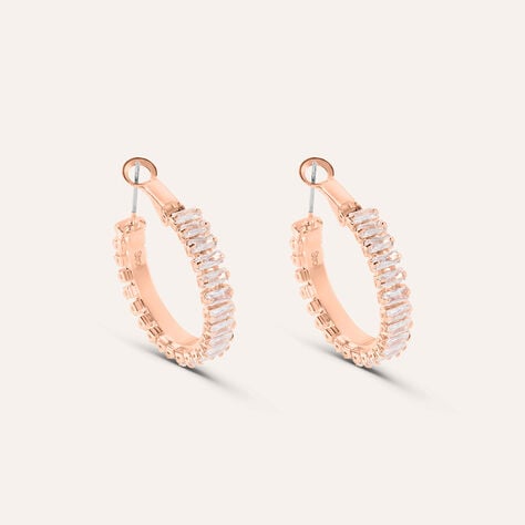 Orecchini A Cerchio Romantic Shine Metallo Cristallo - Orecchini a Cerchio Donna | Stroili