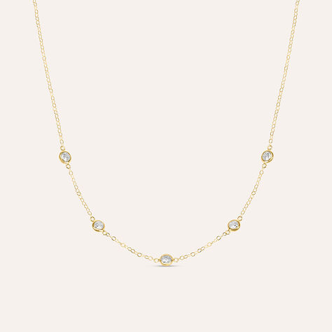 Collana Multi Punto Luce Claire Oro Giallo Cubic Zirconia - Collane Punto Luce Donna | Stroili