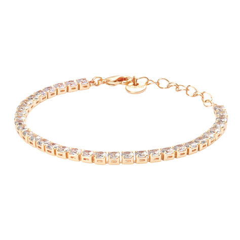 Bracciale Tennis Romantic Shine Metallo Dorato Cristallo - Bracciali Tennis Donna | Stroili