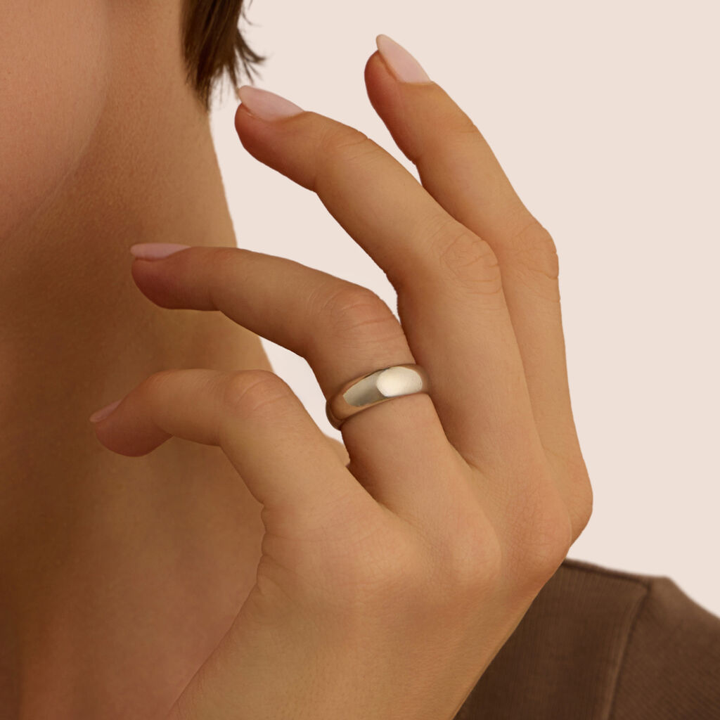 Fede Mantovana Leggera 6 mm Oro Bianco