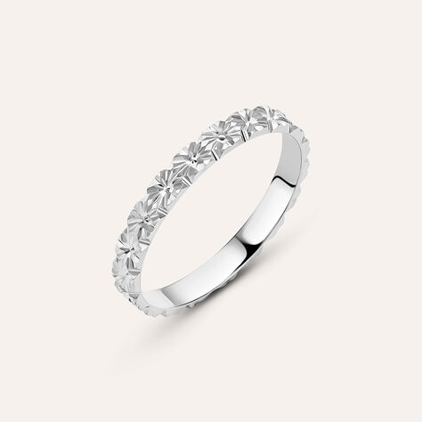 Fede Classica Diamantata 2.5 mm Oro Bianco - Anelli con Incisione Donna | Stroili