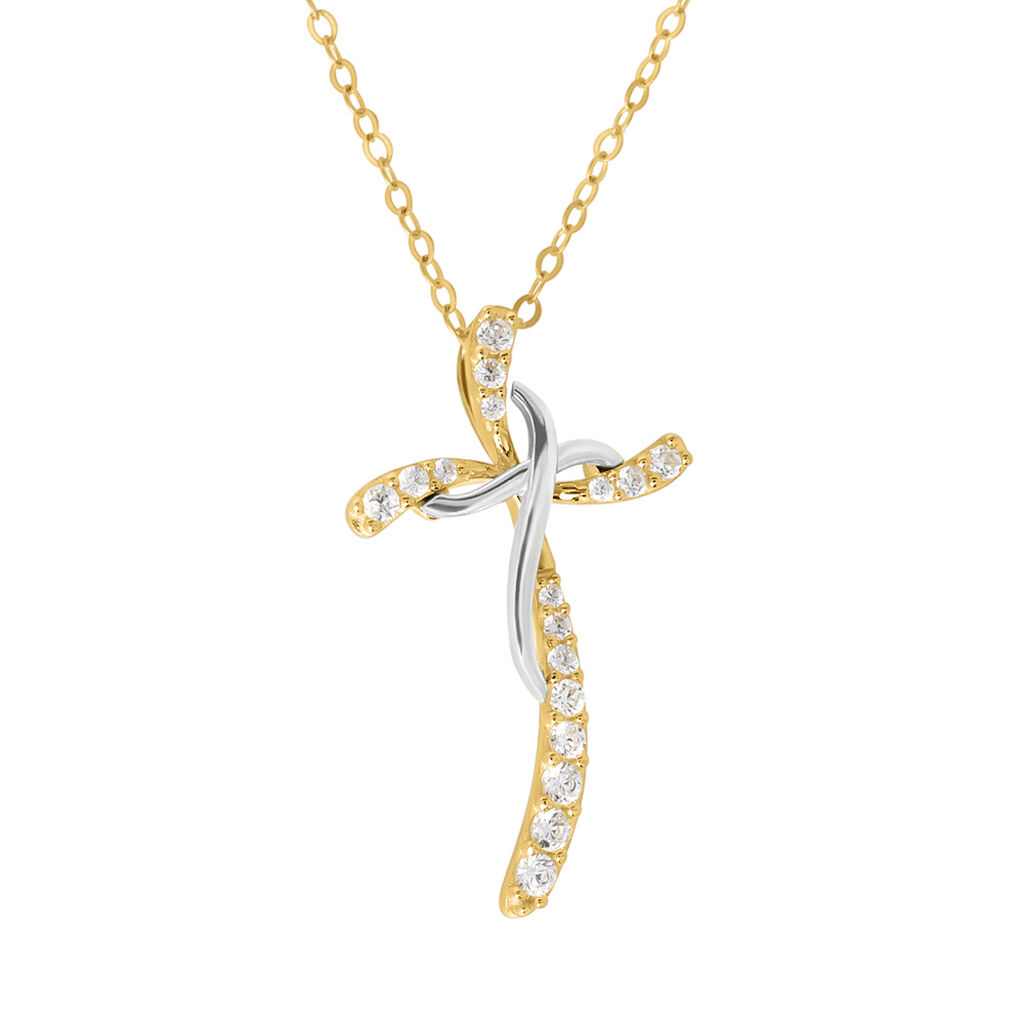 Collana Claire Oro Bicolore Cubic Zirconia