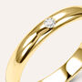 Fede Classica Leggera 3.2 mm Oro Giallo Diamante