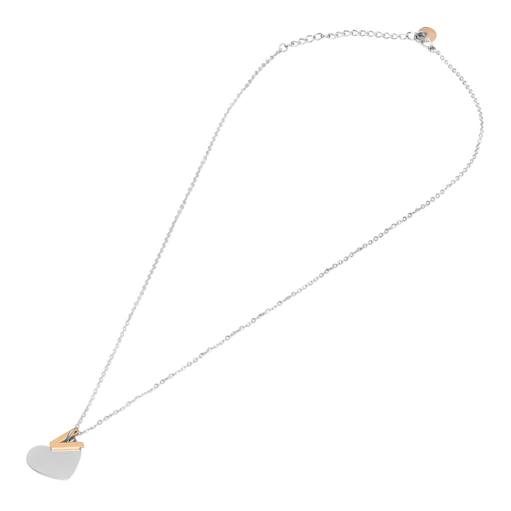 Collana Lady Chic Acciaio Bicolore Bianco / Rosa - Collane Donna | Stroili
