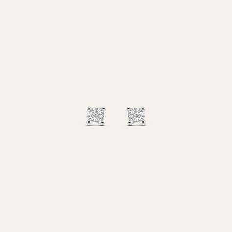 Orecchini Lobo Punto Luce Silver Elegance Argento Rodiato Cubic Zirconia - Orecchini a Lobo Donna | Stroili
