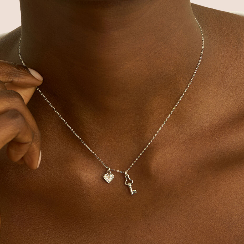 Collana Silver Moments Argento Rodiato Cubic Zirconia