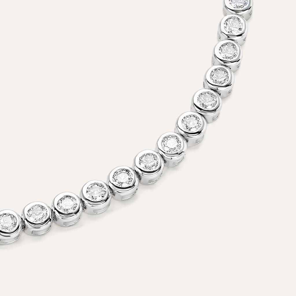 Bracciale Tennis Silver Elegance Argento Rodiato Cubic Zirconia