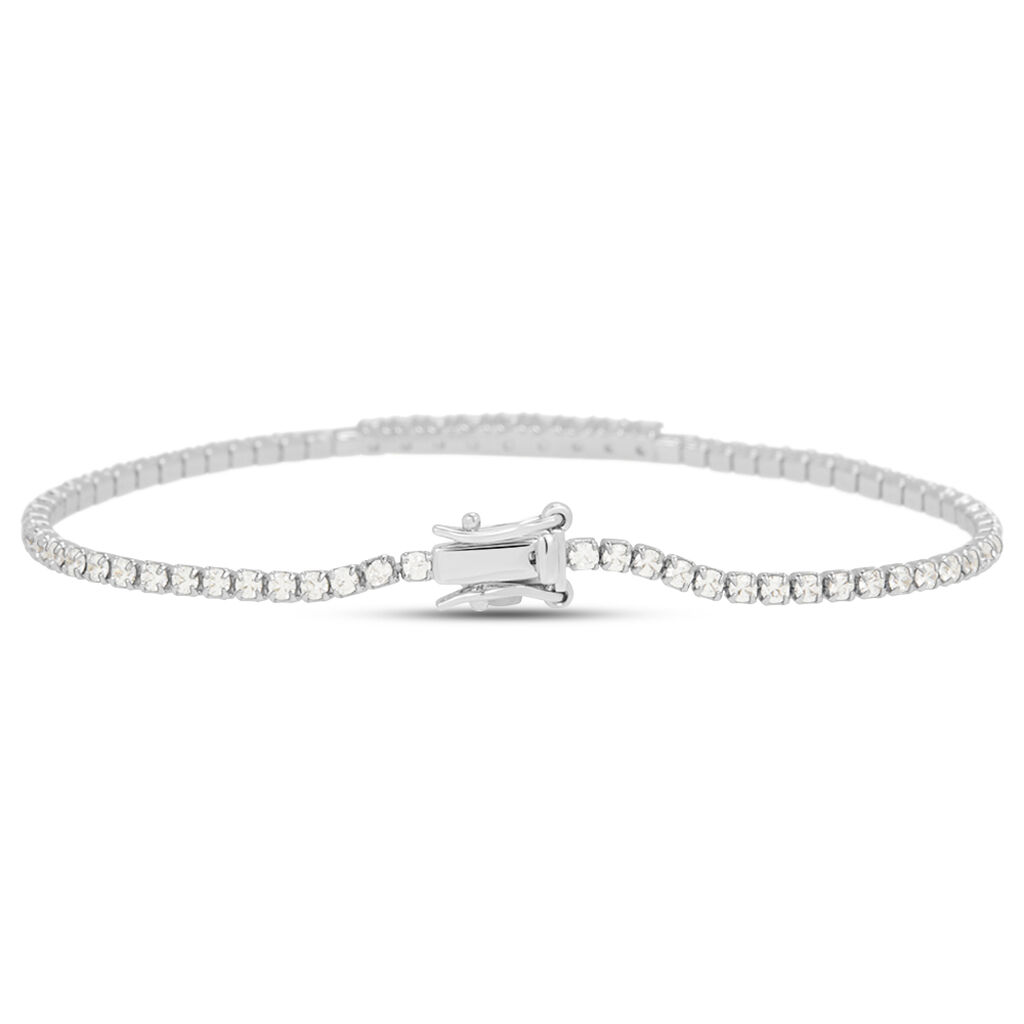 Bracciale Tennis Silver Elegance Argento Rodiato Cubic Zirconia