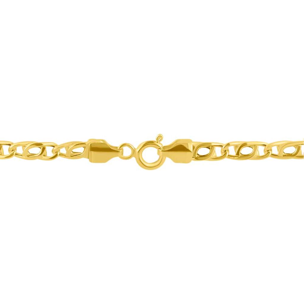 Bracciale Catena Oro Uomo Oro Giallo