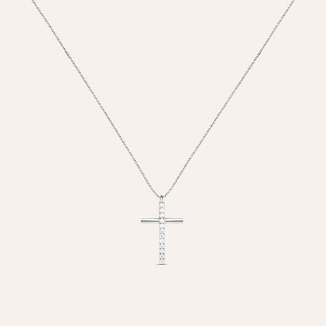 Collana Holy Oro Bianco Cubic Zirconia - Collane Donna | Stroili