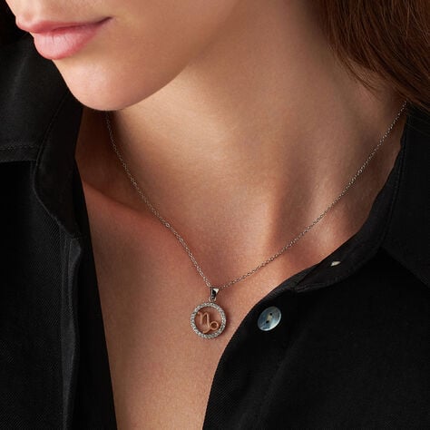 Collana Lady Chic Acciaio Bicolore Bianco / Rosa Cubic Zirconia - Collane Donna | Stroili